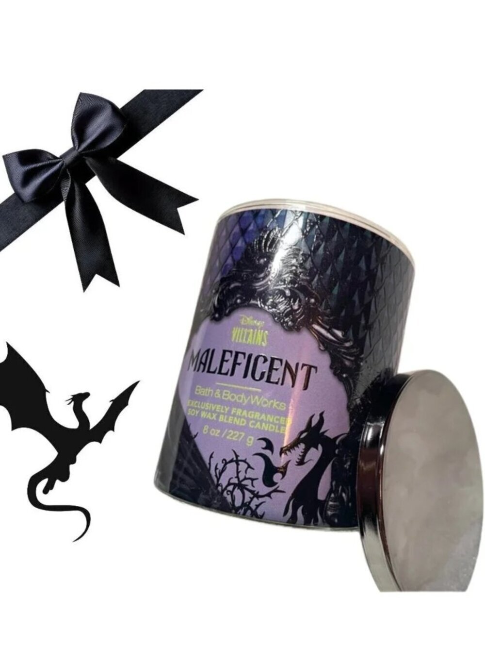 🖤NWT Disney Villains Maleficent Candle Bath & Body Works 8oz Single Wick